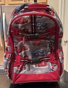 Mochila con ruedas Pottery Barn Kids Pixar Cars Lightning McQueen Travel 18 pulgadas - Imagen 1 de 24