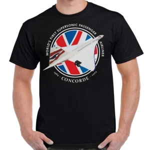 Concorde - World's First Supersonic Passenger Jet T-Shirt - Picture 1 of 1