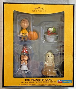 Hallmark Peanuts ~ It's The Great Pumpkin Charlie Brown Halloween Ornaments NIB - Picture 1 of 18