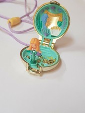 Polly Pocket seashine Medaglione Set Shell E SIRENA 1993