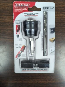 Diablo Freud DHSAR500 HOLE SAW MANDREL ARBOR SYTEM HEX SHANK w/ Bit & Nuts - Picture 1 of 2