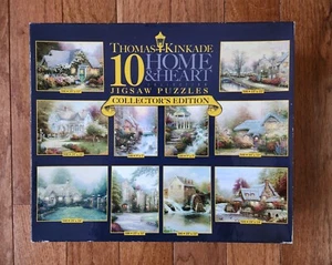 Thomas Kinkade HOME & HEART Edición Coleccionista 10 Puzzles 100-500 piezas cada uno ¡NUEVO! - Imagen 1 de 12