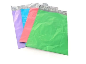 4 colors! 20 10x13 Flat Poly Mailers Shipping Postal Envelope Bags w/Self Seal - Picture 1 of 6