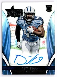 2015 Panini Rookies & Stars David Cobb #RS-DC Silver Foil Auto RC Titans  - Picture 1 of 3
