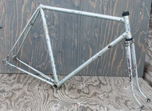 Vintage Wilier Triestina Cicli Road Bike FRAME & FORK Antique Steel Tour Bicycle - Picture 1 of 23
