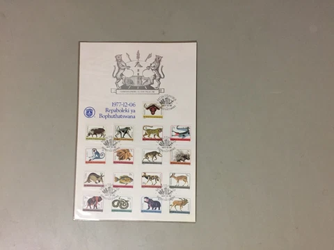Fauna set of 13 stamps on fdc Cover