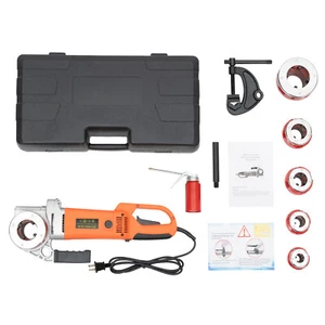 Electric Pipe Threader Pipe Threading Machine 6 Dies 1/2-2" HD Pipe Cutter 110V - Picture 1 of 24