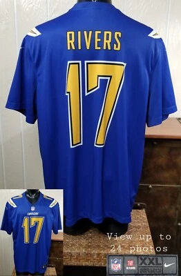 Chargers Los Angeles #17 Philip Rivers Nike Color Rush Jersey Men's Sz XXL - Image 1 of 4