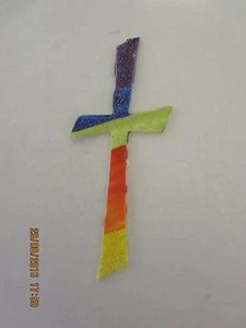 Wachsornament, Wachskunst, Kreuz, Kerze selbst gestalten - Picture 1 of 1