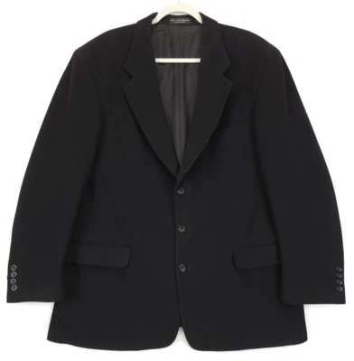 Gianfranco Ruffini Italy 46 R Black Cashmere Blend 3 Button Blazer Sport Coat - Image 1 of 4