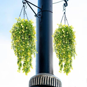 4 Pcs Hanging Artificial Flowers for Outdoors Fake Flowers Faux Hanging Plant... - Picture 1 of 7