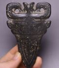 Hongshan-Kultur Meteoriteneisen (Schwarzer Magnet) Drachen-Tier-Kopf-Anhänger
