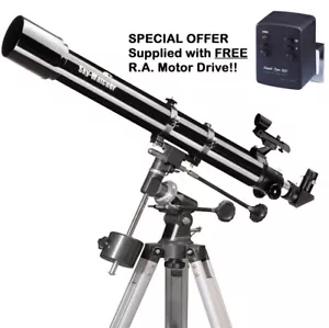 SkyWatcher Capricorn 70 Refractor Telescope +EQ1 Mount + Motor Drive 10796/20449 - Picture 1 of 18