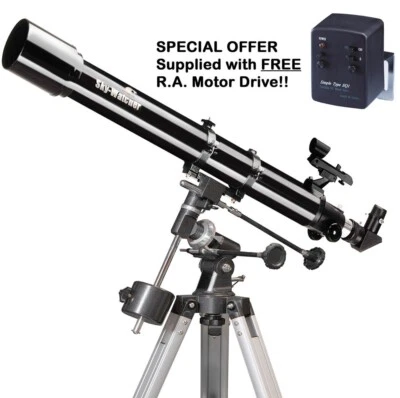 SkyWatcher Capricorn 70 Refractor Telescope +EQ1 Mount + Motor Drive 10796/20449 - Image 1 of 4