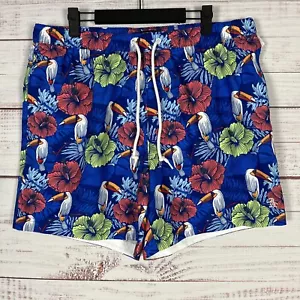 Bañador Original Penguin Para Hombre XL Multicolor Floral Tucán Malla Forrado (36) - Imagen 1 de 9
