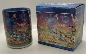 Vintage 2000 Walt Disney World Y2K Celebrate The Future Hand In Hand Mug w/Box - Picture 1 of 8
