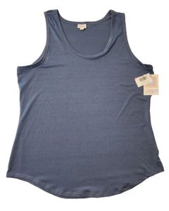 Nuevo con etiquetas Camiseta sin mangas LuLaRoe 3XL azul sin mangas ropa deportiva talla grande fluida - Imagen 1 de 12