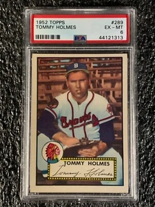 1952 Topps Baseball #289 Tommy Holmes PSA 6 - Picture 1 of 2