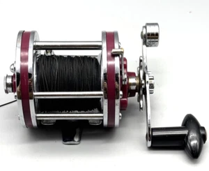 Vintage Noris Shakespeare Multiplier Sea Reel 2154 Trolling Fishing Red Japan - Picture 1 of 17