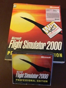 Microsoft Flight Simulator 2000 Professional Edition Big Box, w/ original box - Picture 1 of 10