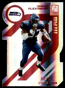 2005 Donruss Elite Status Red Shaun Alexander Rookie 02/27 Seattle Seahawks #83