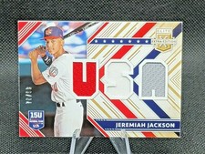 2018 Panini Elite Extra Edition USA Materials Gold 78/99 Jeremiah Jackson