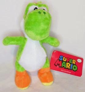 Green Yoshi Plush Plushie Stuffed 10" Super Mario 2018 Nintendo Official w/ Tag - Picture 1 of 8