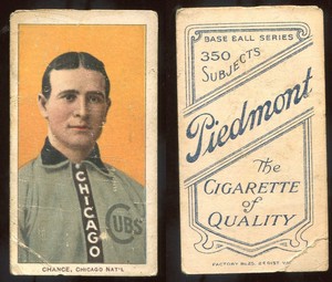 T206 Frank Chance yellow portrait HOF ~~ FR condition ~~ Piedmont 350 back