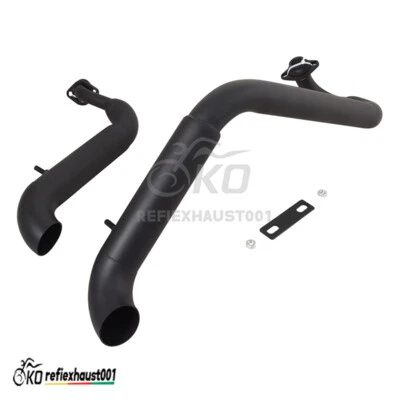 For Yamaha V Star 250 XV250 XV125 Virago Whole Exhaust System Black Muffler Pipe - Image 1 of 4