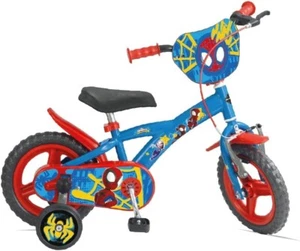 Bicycle Disney spiderman 12 Inches Man Spider Child Wheels Bike 3 4 5 Years - Picture 1 of 9