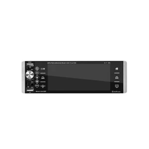 Single 1DIN 5" Carplay/Android Auto Car Stereo Radio Bluetooth IPS Touch Screen - Picture 1 of 16