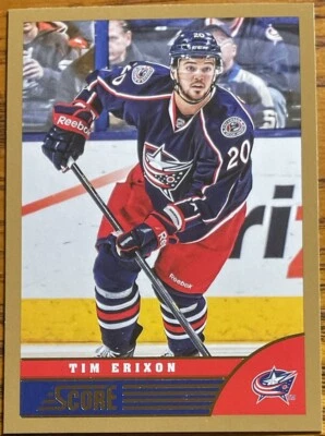 2013-14 Score Gold Tim Erixon #140 Columbus Blue Jackets - Image 1 of 2