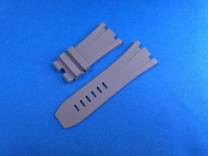 AUDEMARS PIGUET 44 MM FIBBIA ORIGINALE TANG CINTURINO SILICONE GRIGIO - Foto 1 di 3