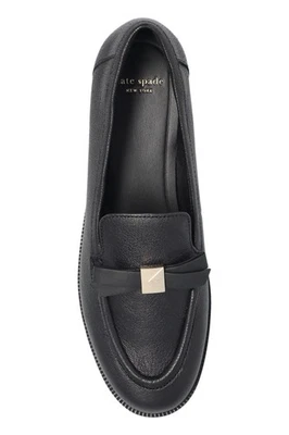 Mocasines Kate Spade, de cuero granulado negro Foto 1 de 4