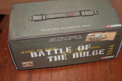 RARE! CORGI CC51017 M4A3E8 SHERMAN "BLOCKBUSTER" US BATTLE OF THE BULGE  1/50 ♤5 - Image 1 of 4