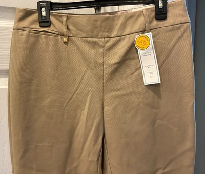 New Ladies Charter Club Classic Fit Tummy Slimming Slim Leg Ankle Pants, Size 6 - Image 1 of 4