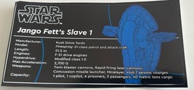 Lego Star Wars UCS Custom Sticker 75409 Slave 1 Jango Fett version (not 75060)