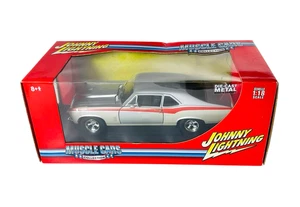 #51050C Johnny Lightning Silver 1970 Chevy Nova SS ~ 1:18 2005 Diecast - Picture 1 of 7