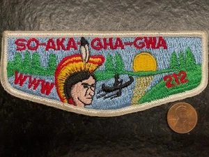 OA flap 212 SO-AKA-GHA-GWA  s3a vertical stitching Indiana  FREE SHIPPING merged - Picture 1 of 2