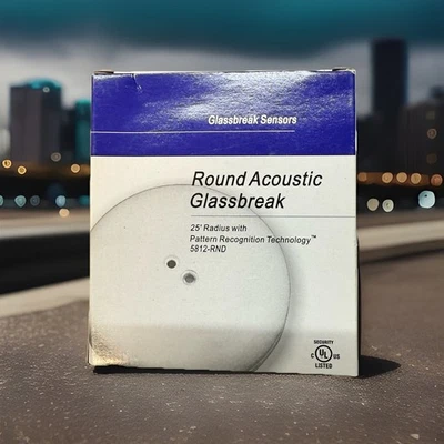 Interlogix 5812-RND Security, Round Acoustic Glass Break Sensor/Detector - Image 1 of 4