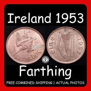 Irland 1953 - Farthing - KM.9 - Münze aussuchen - genaues Foto aufgelistet - Bild 1 von 4
