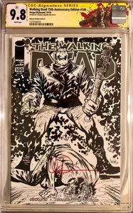 Walking Dead 100 15th Anniversary Harren Variant C SS CGC 9.8 Sketch Sign Adlard - Picture 1 of 2