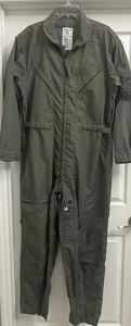 Military Flyers Coveralls CWU-27/P  Sage  Green- Size 44R - Picture 1 of 13