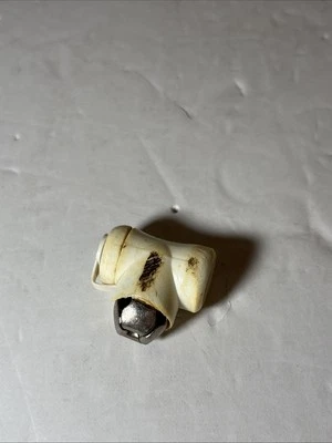 Soporte de encaje para zapatos vintage para niños pequeños solo 1 campana para zapatos para caminar Foto 1 de 3