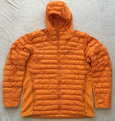 Rab Pertex Quantum Pro mens Yellow Hooded Quilted Puffer Jacket size XL - Image 1 of 4