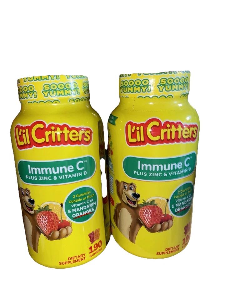 (2) Suplemento dietético L'il Critters Immune C GummiesFruit EXP 31/11/2025+++ Foto 1 de 1