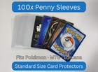 100x Penny Sleeves Soft Card Protectors Standard Size MTG Pokemon Card Concept