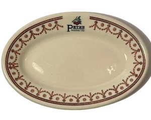 VTG Pete’s Traverse City MI Shenango China Restaurant Ware Cherry Plate Platter - Picture 1 of 21