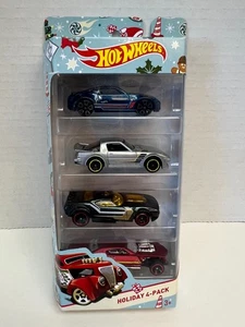 Paquete de 4 Hot Wheels 2016 Hot Wheels Holiday nuevo en paquete paquete paquete de regalo BCW15 - Imagen 1 de 7