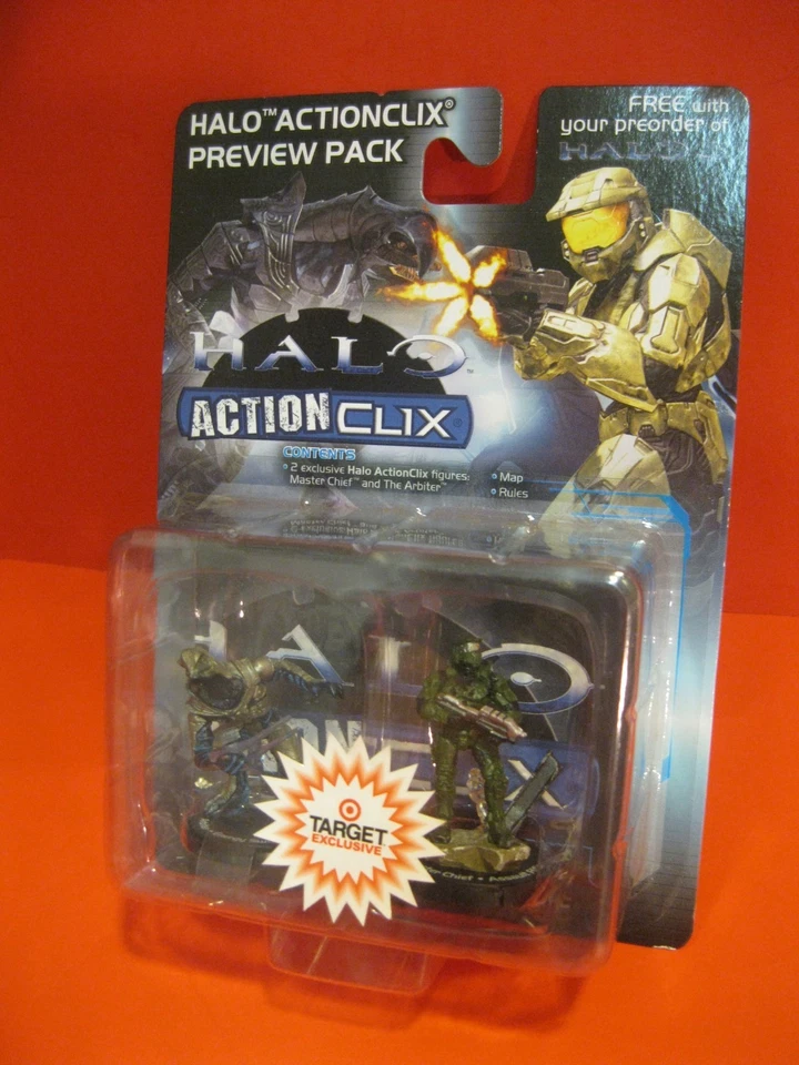 WizKids Halo ActionClix Target W/ Master Chief & Arbiter 2007 MOC